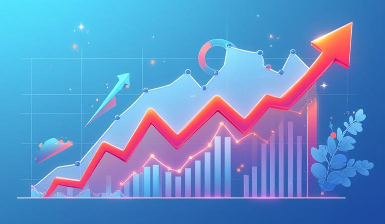 Graph showing increase in sales conversion