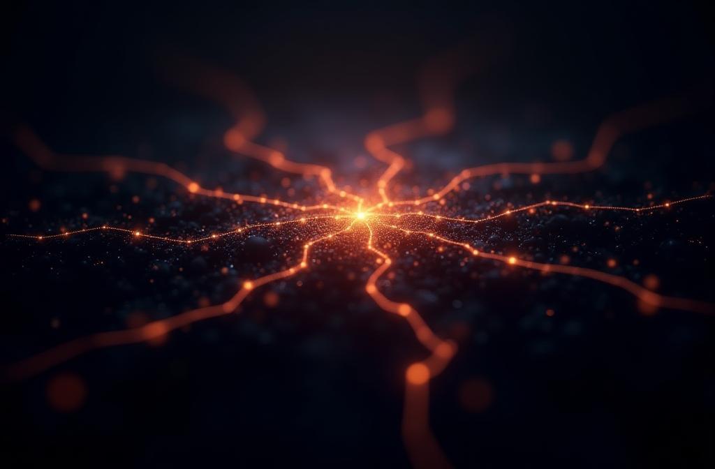 Abstract AI network background illustrating success